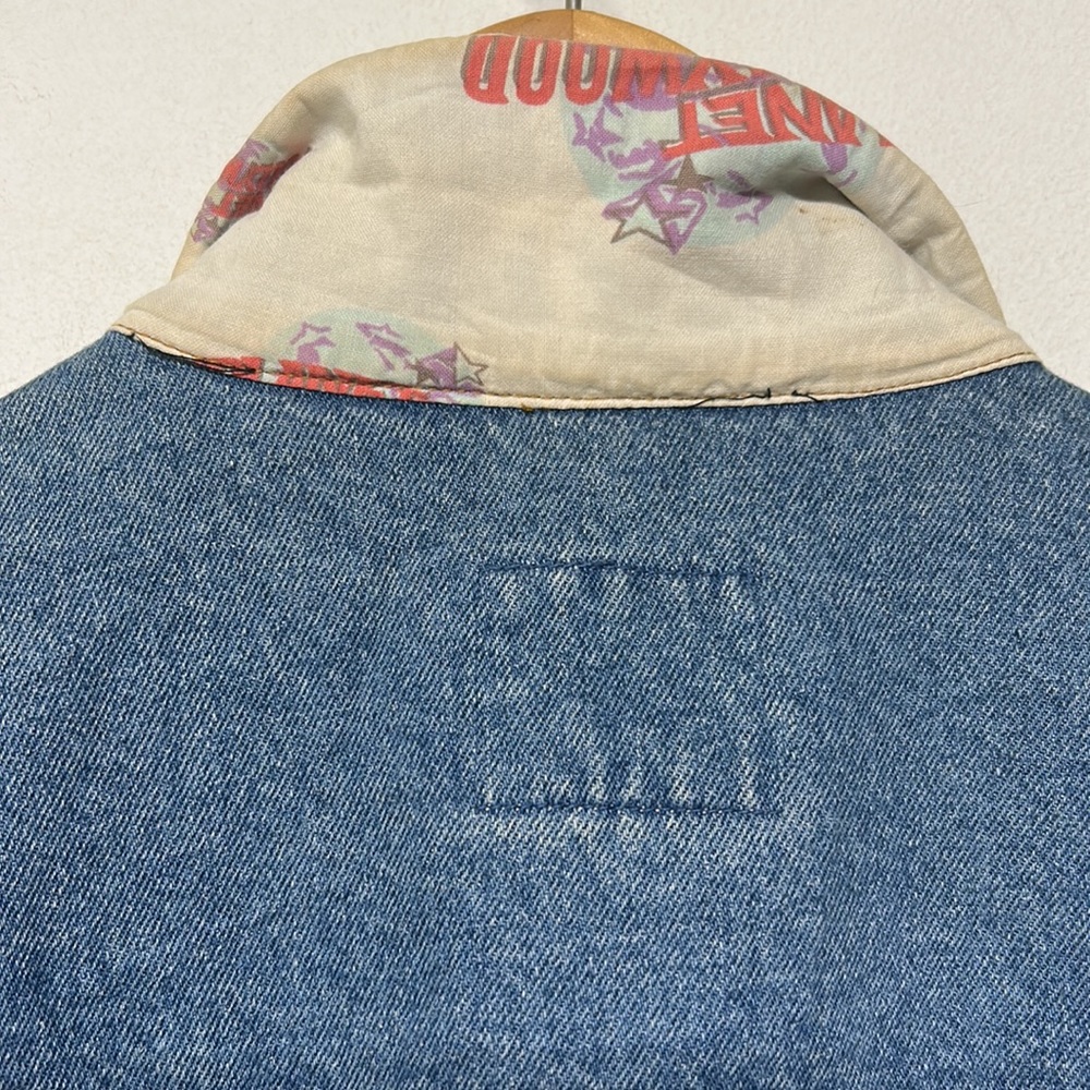 Men’s Vintage Y2K Planet Hollywood Atlantic City Jean Jacket Embroidered Logo - Picture 8 of 11